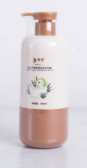 唯亲婴儿芦荟保湿洗发沐浴露500ml