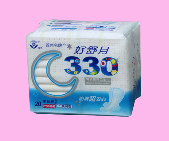 好舒月干爽网面330MM加厚护翼卫生巾