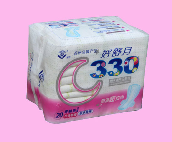 好舒月亲肤柔棉330MM加厚护翼卫生巾