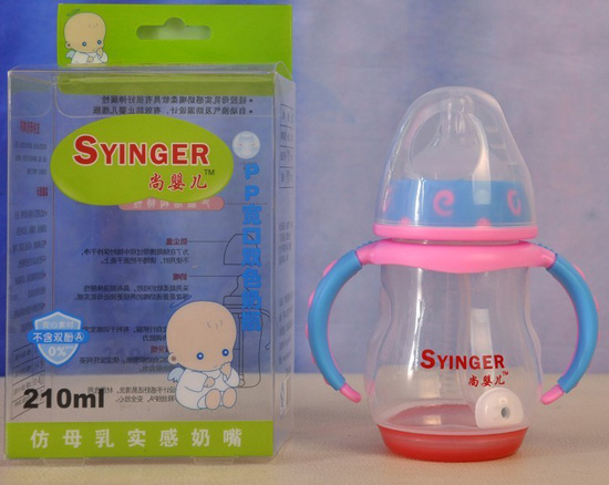 ��Ӥ��PP˫ɫ������ƿ210ml