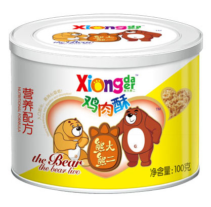 熊大熊二营养配方鸡肉酥