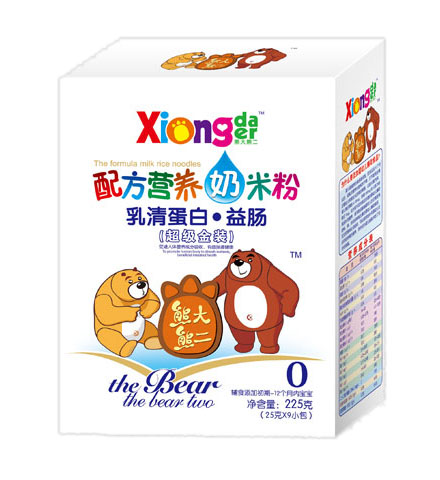 熊大熊二乳清蛋白益肠配方营养奶米粉