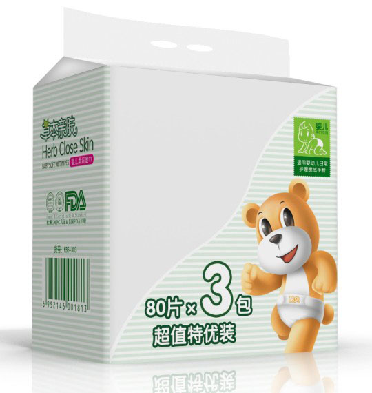 �ᱴ��Ӥ��ʪ���ֿ�ר��80Ƭ3��