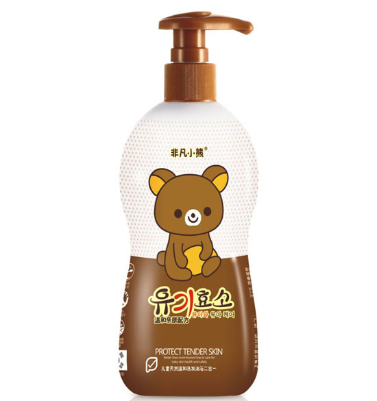 非凡小熊儿童天然温和洗发沐浴二合一(天然珍珠)