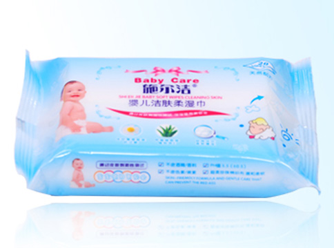 施尔洁婴儿洁肤柔湿巾20片装