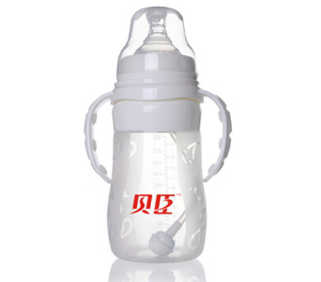 贝臣宽口10安硅胶奶瓶300ml