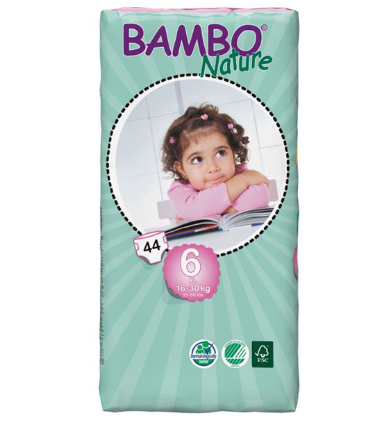 BAMBO Nature婴儿纸尿裤XL码44片