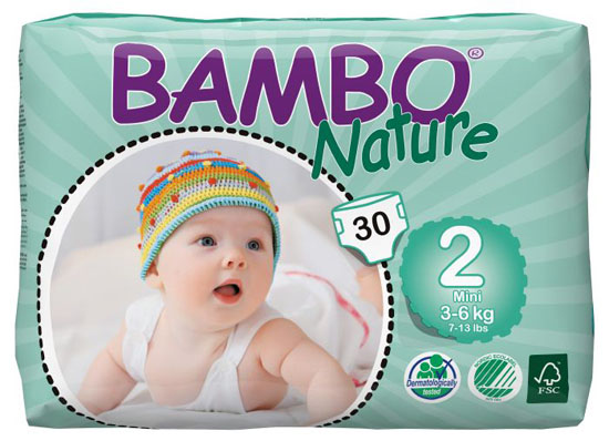 BAMBO NatureӤ��ֽ���XS��30Ƭ