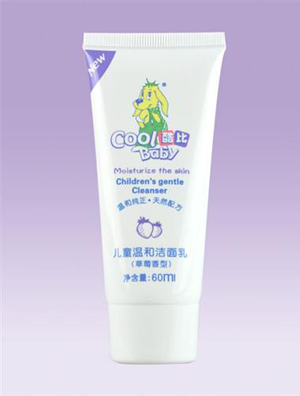 酷比婴草莓儿童温和洁面乳