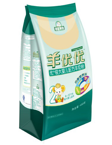 羊优优优+较大婴儿配方羊奶粉