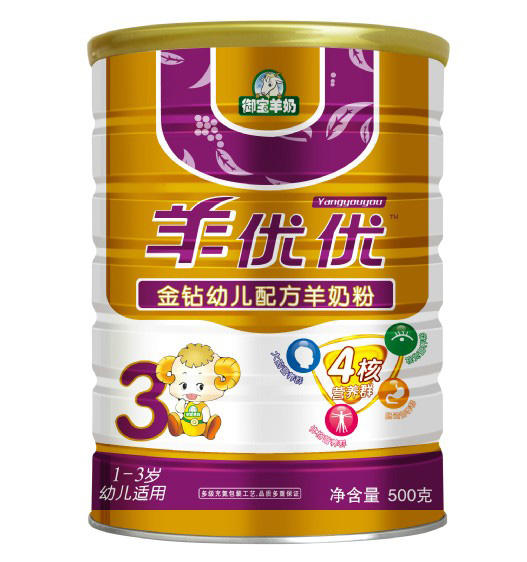 羊优优金钻幼儿配方羊奶粉500g