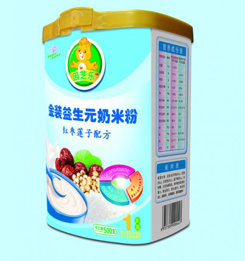 因芝乐金装益生元红枣莲子配方奶米粉1段