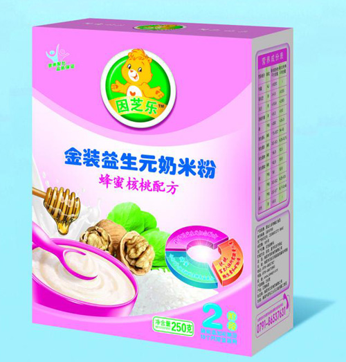 因芝乐金装益生元蜂蜜核桃奶米粉