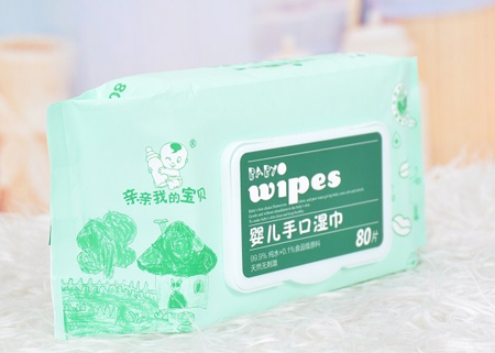 亲亲我的宝贝婴儿口手湿巾