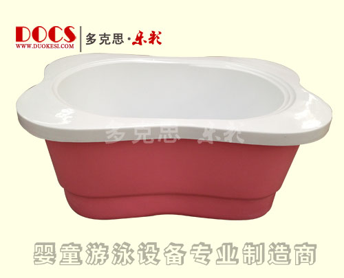 多克思乐彩儿童花瓣洗澡盆红色