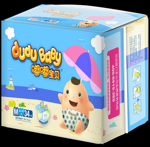 嘟嘟宝贝超级薄超能吸纸尿片M