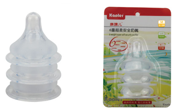 康喂儿超柔安全奶嘴3个装M码(宽口)