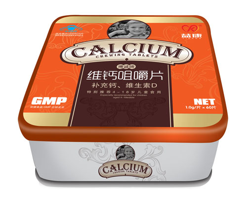 益康维钙咀嚼片铁盒装