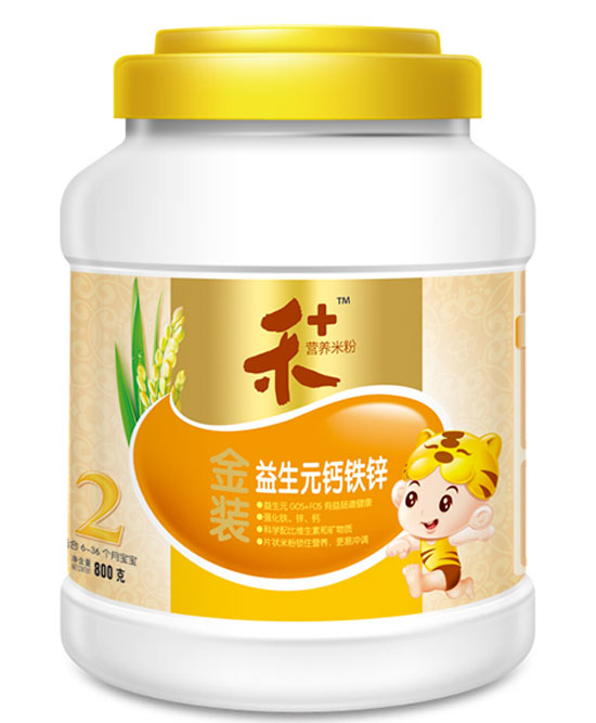禾+金装益生元钙铁锌营养米粉