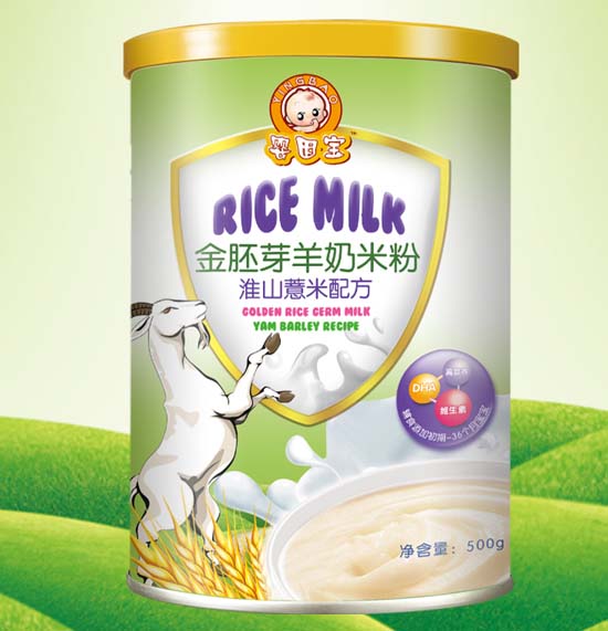 婴因宝淮山薏米金胚芽羊奶米粉