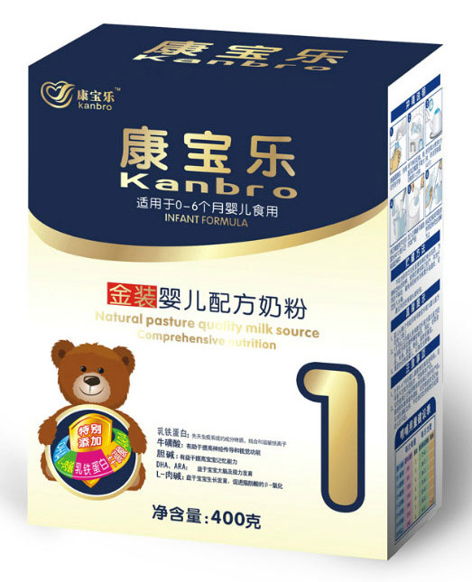 康宝乐金装婴儿奶粉1段400g