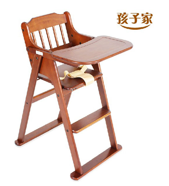孩子家全实木儿童餐椅