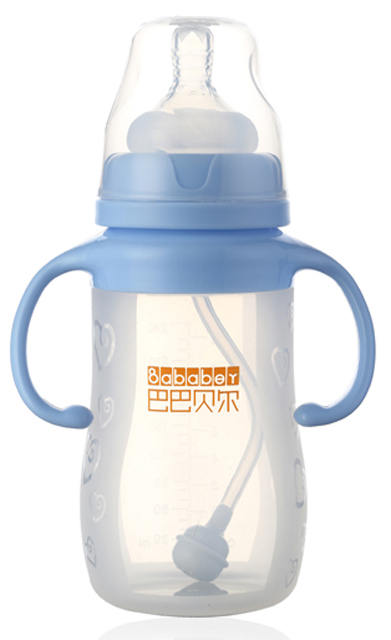 巴巴贝尔宽口径硅胶自动奶瓶240ML