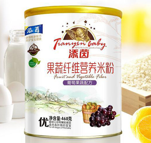 添茵葡萄蔬果配方果蔬纤维营养米粉