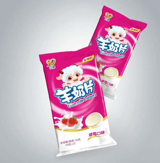 亿景羊奶片草莓口味袋装