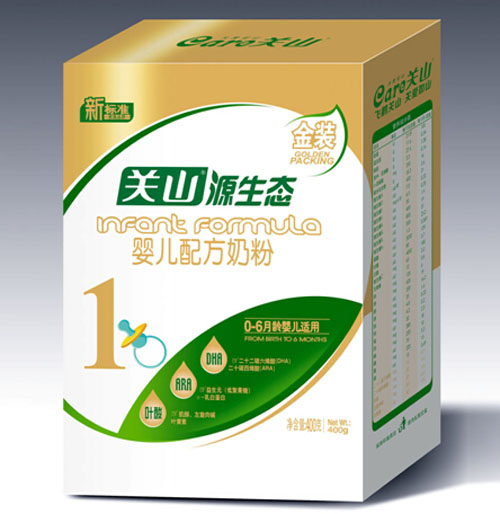 源生态金装婴儿配方奶粉盒装400g