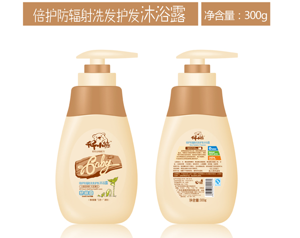 千千小熊倍护防辐射洗发护发沐浴露300ml