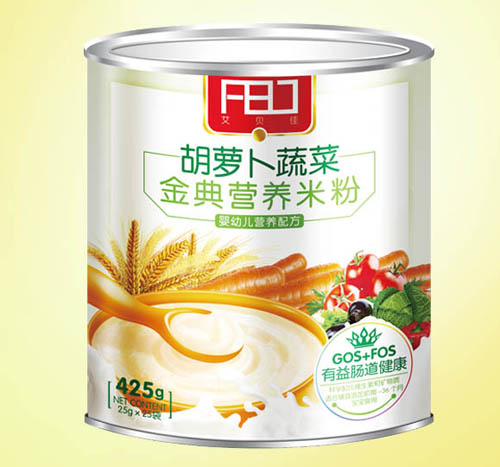 艾贝佳胡萝卜蔬菜金典营养米粉听装