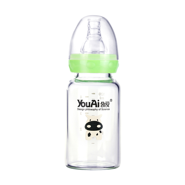 幼爱晶钻玻璃标口奶瓶120ml