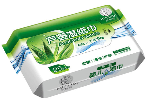 灰树熊芦荟湿纸巾25片