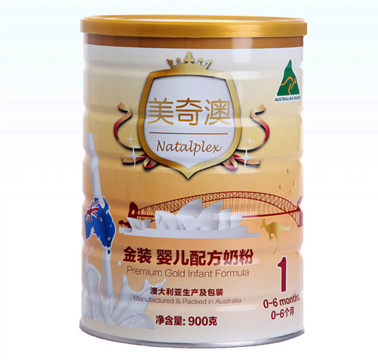 美奇澳金装婴儿配方奶粉1段