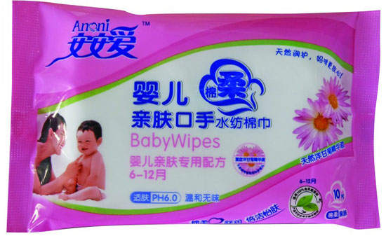 安安爱儿亲肤口手水纺棉巾10片