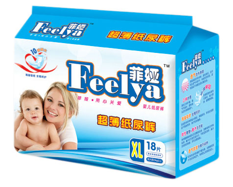 菲娅超薄婴儿纸尿裤XL18片