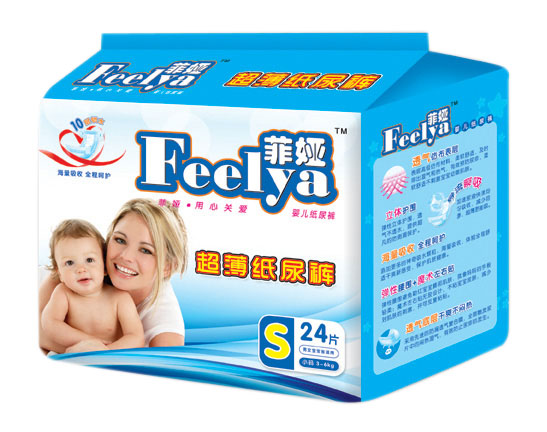 菲娅超薄婴儿纸尿裤S24片