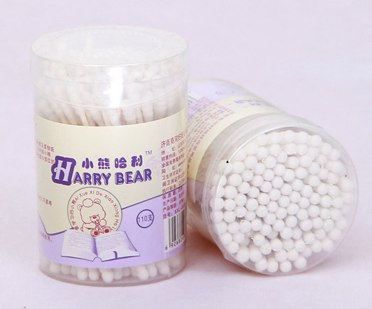 小熊哈利棉签110支