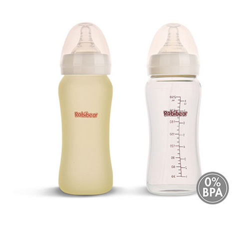 宽口径玻璃奶瓶250ml