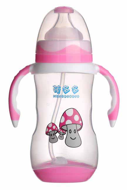 �ȶ��PP����300ml˫ɫ����ֱ��Զ���ƿ