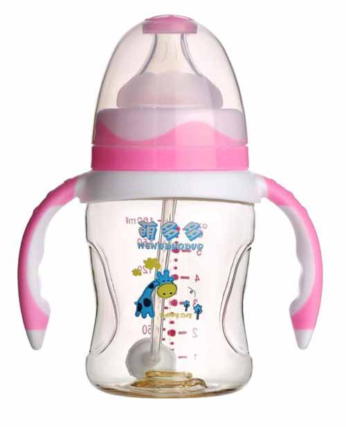 �ȶ��PPSU����180ml˫ɫ����ֱ��Զ���ƿ