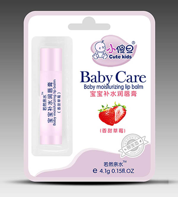 小傻旦宝宝润唇膏(草莓香型)