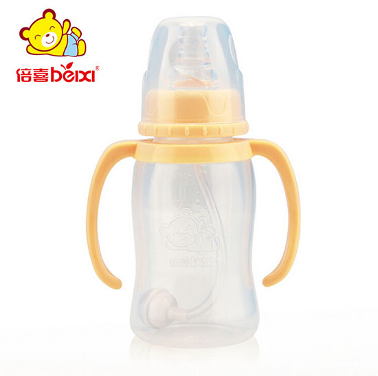 倍喜标口直身PP奶瓶150ML(黄色)