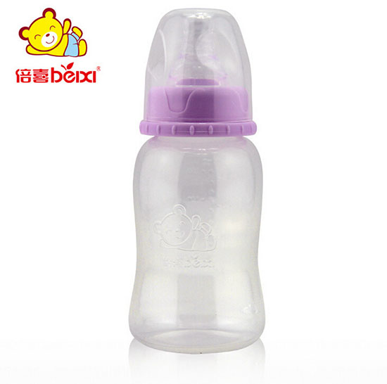 倍喜标口直身PP奶瓶150ML无柄(紫色)