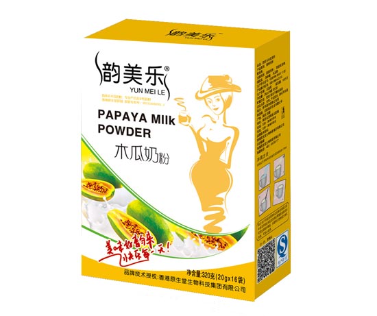 韵美乐木瓜奶粉盒装