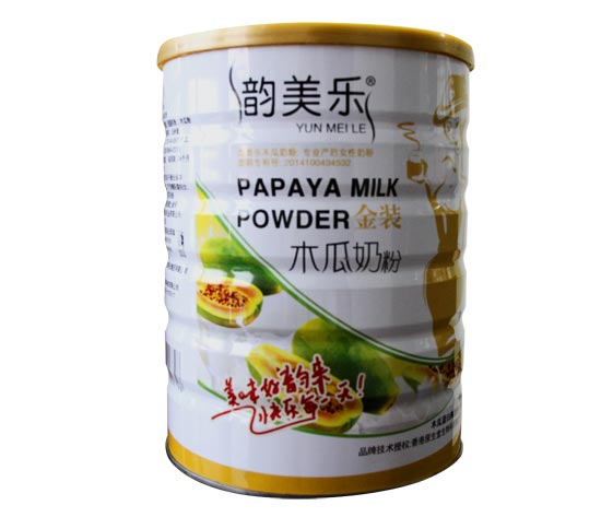 韵美乐木瓜奶粉听装