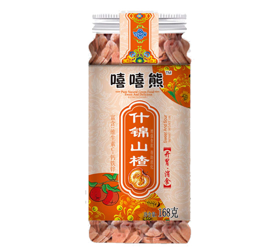 嘻嘻熊山楂系列透明塑料罐什锦山楂