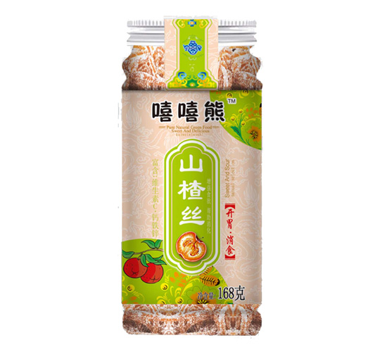 嘻嘻熊山楂系列透明塑料罐山楂丝