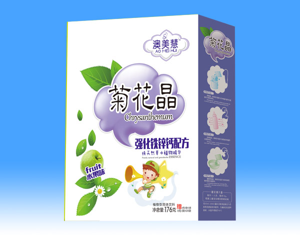 澳美慧强化钙铁锌配方菊花晶盒装